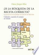 Libro ¿A la búsqueda de la receta correcta?