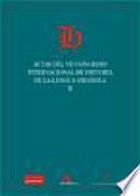 Libro Actas del VII Congreso internacional de historia de la lengua española