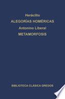 Libro Alegorías de Homero. Metamorfosis.