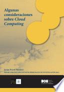 Libro Algunas consideraciones sobre Cloud Computing