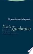Libro Algunos lugares de la poesía