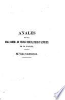 Libro Anales de la Academia de Ciencias Médicas, Físicas y Naturales de la Habana