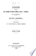 Libro Anales de la Academia de ciencias medicas, físicas y naturales de la Habana