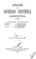 Libro Anales de la Sociedad Científica Argentina