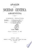 Libro Anales de la Sociedad Científica Argentina