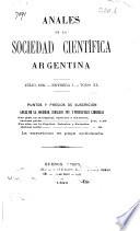 Libro Anales de la Sociedad Científica Argentina