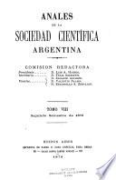 Libro Anales de la Sociedad Científica Argentina