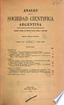 Libro Anales de la Sociedad Científica Argentina