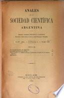 Libro Anales de la Sociedad Científica Argentina
