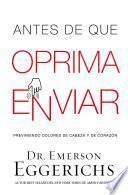 Libro Antes de que oprima enviar