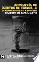 Libro Antología de cuentos de terror, 3