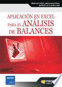 Libro Aplicación en Excel para el análisis de balances