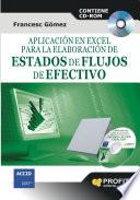 Libro Aplicación en Excel para la elaboración de estados de flujo de efectivo