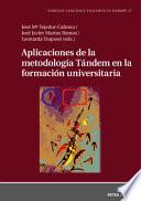 Libro Aplicaciones de la metodología Tándem en la formación universitaria