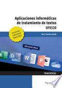 Libro Aplicaciones informáticas de tratamiento de textos. Microsoft Word 2019