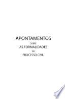 Libro APONTAMENTOS SOBRE AS FORMALIDADES DO PROCESSO CIVIL