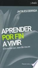 Libro Aprender por fin a vivir