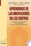 Libro Aprendiendo de las innovaciones en los centros