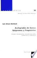 Libro Asclepíades de Samos, epigramas y fragmentos