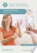 Libro Asesoramiento sobre la comunidad sorda. SSCG0112