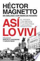 Libro Asi lo viví
