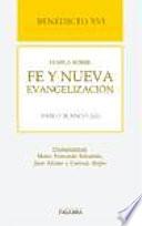 Libro Benedicto XVI habla sobre fe y nueva evangelización