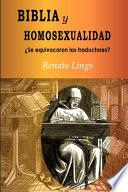 Libro Biblia y homosexualidad