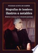 Libro Biografías de hombres ilustres o notables