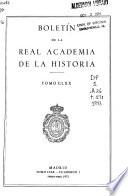 Libro Boletín de la Real Academia de la Historia