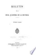 Libro Boletín de la Real Academia de la Historia