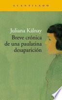 Libro Breve crónica de una paulatina desaparición