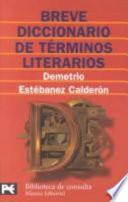 Libro Breve diccionario de términos literarios