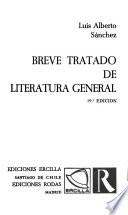 Libro Breve tratado de literatura general