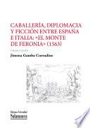 Libro Caballería, diplomacia y ficción entre España e Italia