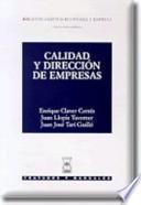 Libro Calidad y dirección de empresas