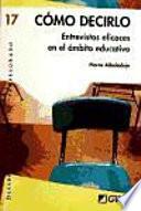 Libro Cómo decirlo.