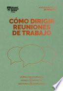 Libro Cómo dirigir reuniones de trabajo