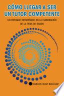 Libro Cómo llegar a ser un tutor competente