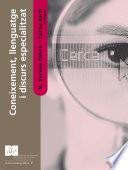 Libro Coneixement, llenguatge i discurs especialitzat