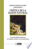 Libro Crítica de la razón natural