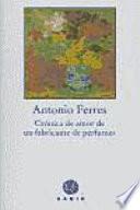 Libro Crónica de amor de un fabricante de perfumes