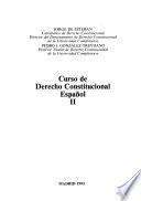Libro Curso de derecho constitucional español