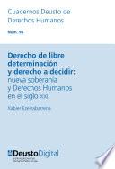 Libro Derecho de libre determinación y derecho a decidir