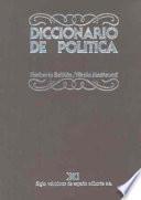 Libro Diccionario de política