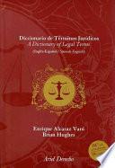 Libro Diccionario de términos jurídicos