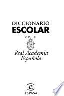 Libro Diccionario escolar de la Real Academia Española