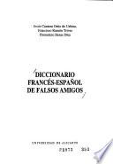 Libro Diccionario francés-español de falsos amigos