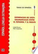 Libro Diferencias de usos gramaticales entre español e inglés