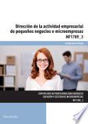Libro Dirección de la actividad empresarial de pequeños negocios o microempresas