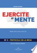 Libro Ejercite su mente Nº2 - protocolo en la mesa